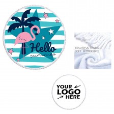Microfiber Round Beach Towel Blanket